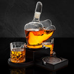 Middle Finger Decanter Funny Gift, Novelty Whiskey Decanter or use as Wine Decanter. Middle Finger Gift