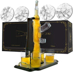 AK47 Gun Decanter 4 Glass set